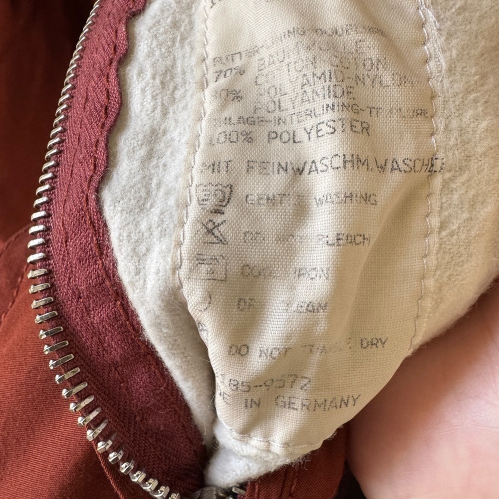 Vintage Bogner Germany Embroidered Western Ski Jacket Rust Orange - Picture 13 of 17
